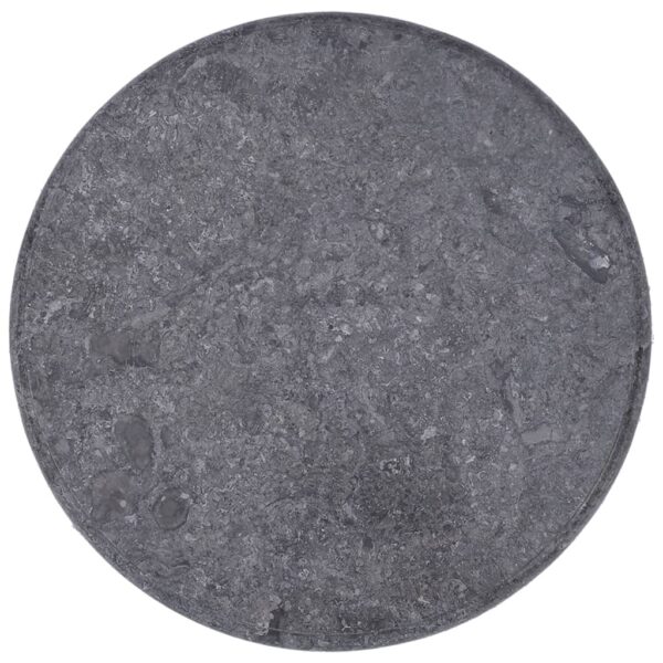 vidaXL Table Top Gray Ã˜19.7"x1" Marble - Image 10