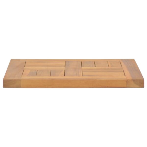 vidaXL Square Table Top 15.7"x15.7"x1" Solid Wood Teak - Image 4