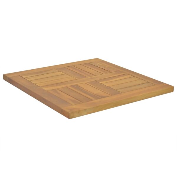 vidaXL Square Table Top 19.7"x19.7"x1" Solid Wood Teak - Image 3