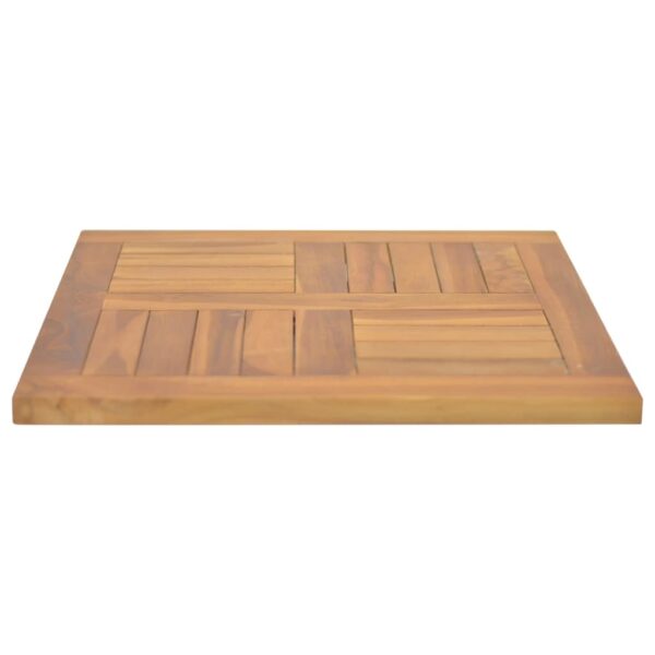 vidaXL Square Table Top 19.7"x19.7"x1" Solid Wood Teak - Image 4