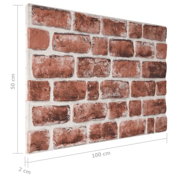 vidaXL 3D Wall Panels with Dark Brown Brick Design 10 pcs EPS - Image 8