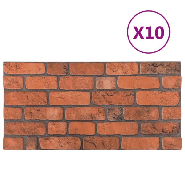 vidaXL 3D Wall Panels with Terracotta Brick Design 10 pcs EPS - Image 3