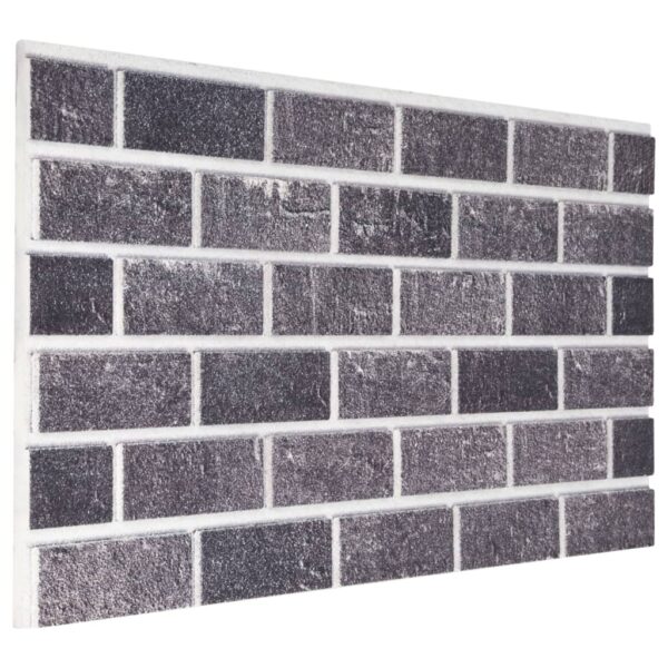 vidaXL 3D Wall Panels with Black & Gray Brick Design 10 pcs EPS - Image 4