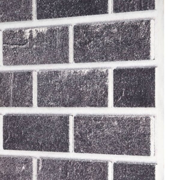 vidaXL 3D Wall Panels with Black & Gray Brick Design 10 pcs EPS - Image 5