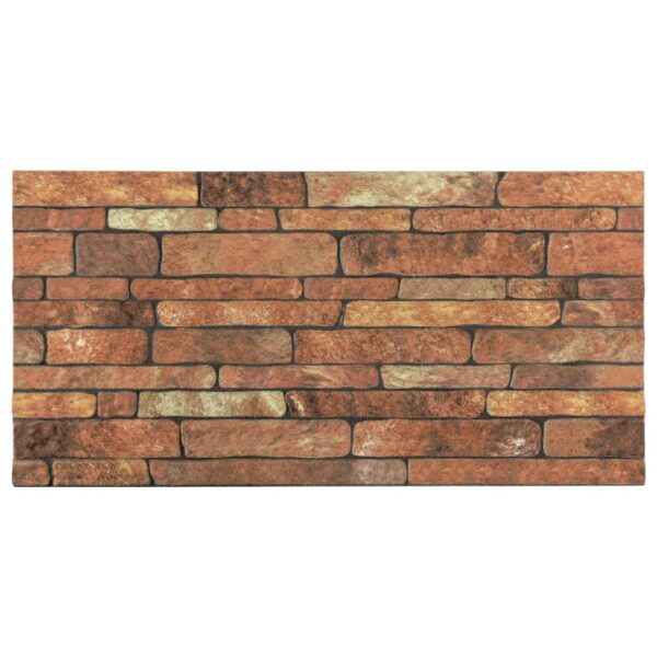 vidaXL 3D Wall Panels with Brown Brick Design 10 pcs EPS - Image 2