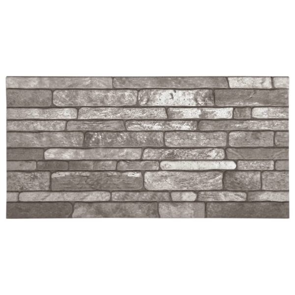 vidaXL 3D Wall Panels with Dark Gray Brick Design 10 pcs EPS - Image 2