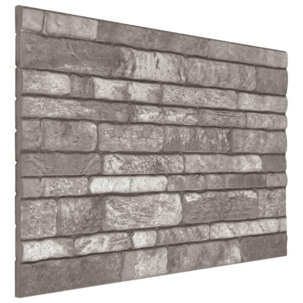 vidaXL 3D Wall Panels with Dark Gray Brick Design 10 pcs EPS - Image 4