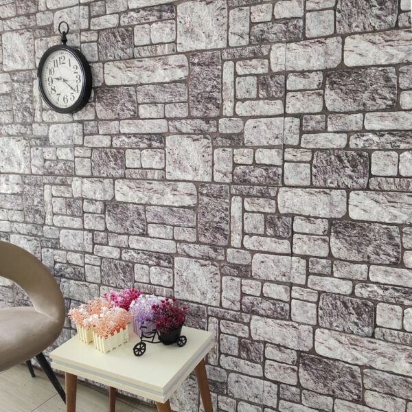 vidaXL 3D Wall Panels with Light Gray Brick Design 10 pcs EPS - Image 6