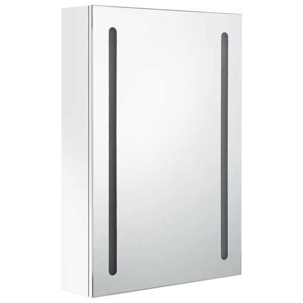 vidaXL LED Bathroom Mirror Cabinet Shining White 19.7"x5.1"x27.6" - Image 3