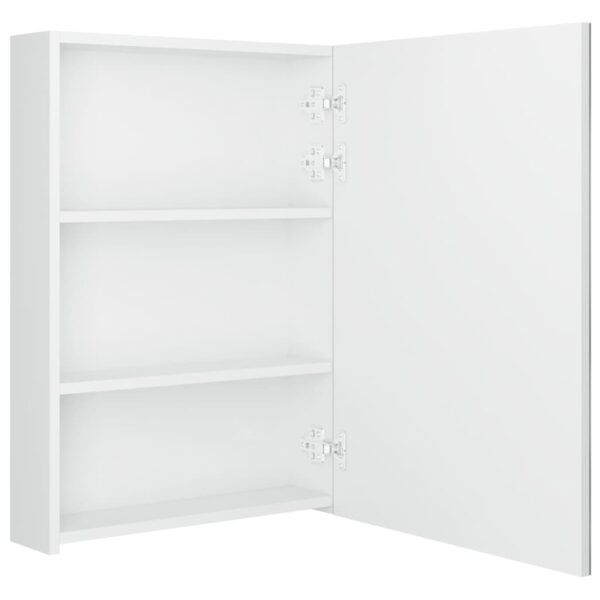 vidaXL LED Bathroom Mirror Cabinet Shining White 19.7"x5.1"x27.6" - Image 5