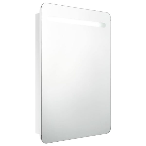 vidaXL LED Bathroom Mirror Cabinet Shining White 23.6"x4.3"x31.5" - Image 2