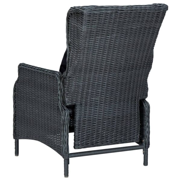 vidaXL 3 Piece Patio Dining Set Dark Gray - Image 10