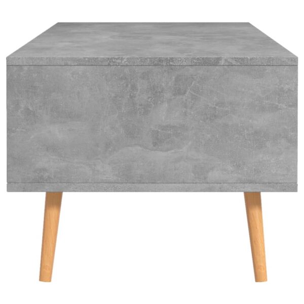 vidaXL Coffee Table Concrete Gray 39.4"x19.5"x16.9" Engineered Wood - Image 6