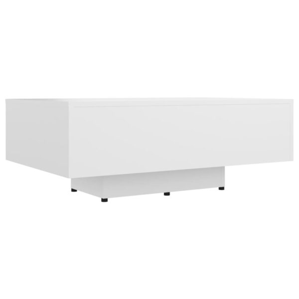 vidaXL Coffee Table White 33.5"x21.7"x12.2" Engineered Wood - Image 2