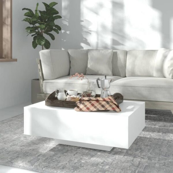 vidaXL Coffee Table White 33.5"x21.7"x12.2" Engineered Wood