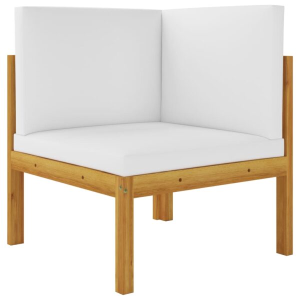 vidaXL 2-seater Patio Bench with Cushions Solid Acacia Wood - Image 2