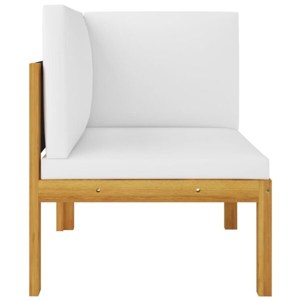 vidaXL 2-seater Patio Bench with Cushions Solid Acacia Wood - Image 3