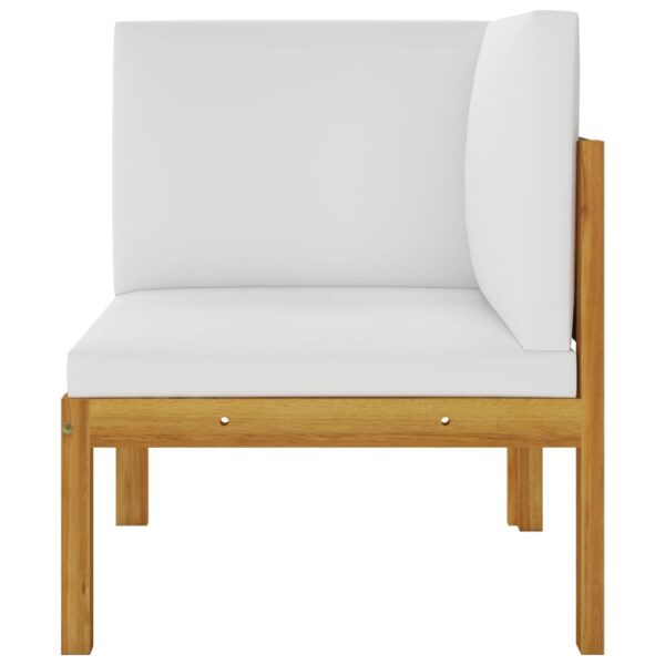 vidaXL 2-seater Patio Bench with Cushions Solid Acacia Wood - Image 4