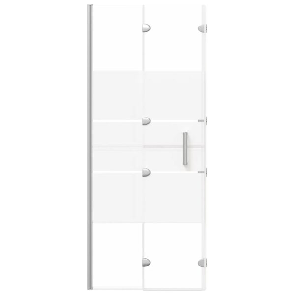 vidaXL Folding Shower Enclosure ESG 47.2"x55.1" White - Image 5