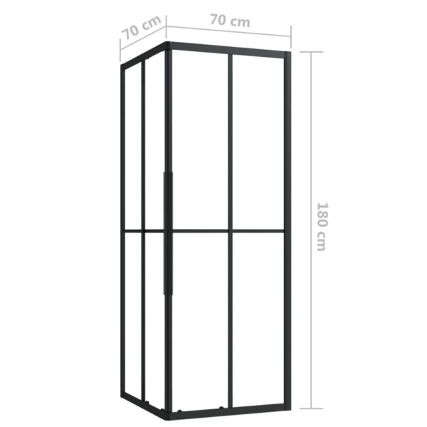 vidaXL Shower Cabin ESG 27.6"x27.6"x70.9" - Image 9