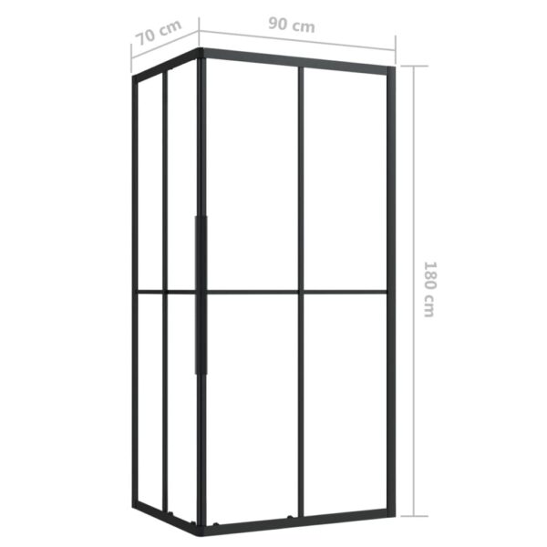 vidaXL Shower Cabin ESG 35.4"x27.6"x70.9" - Image 9