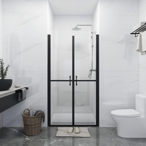 vidaXL Shower Door Clear ESG (32.7"-33.9")x74.8"