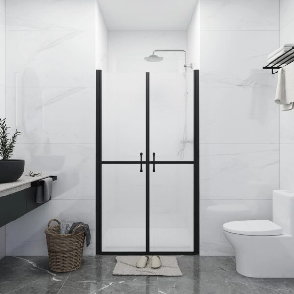 vidaXL Shower Door Frosted ESG (32.7"-33.9")x74.8"