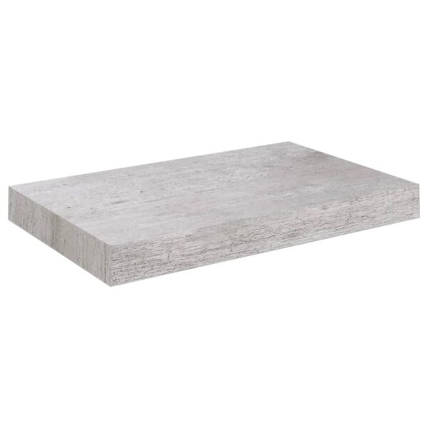 vidaXL Floating Wall Shelf Concrete Gray 9.1"x9.3"x1.5" MDF - Image 2