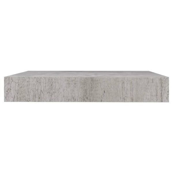 vidaXL Floating Wall Shelf Concrete Gray 9.1"x9.3"x1.5" MDF - Image 5