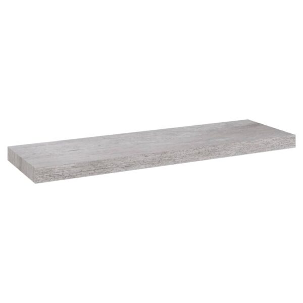 vidaXL Floating Wall Shelf Concrete Gray 31.5"x9.3"x1.5" MDF - Image 2