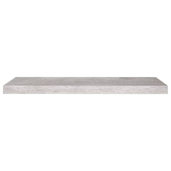 vidaXL Floating Wall Shelf Concrete Gray 31.5"x9.3"x1.5" MDF - Image 4