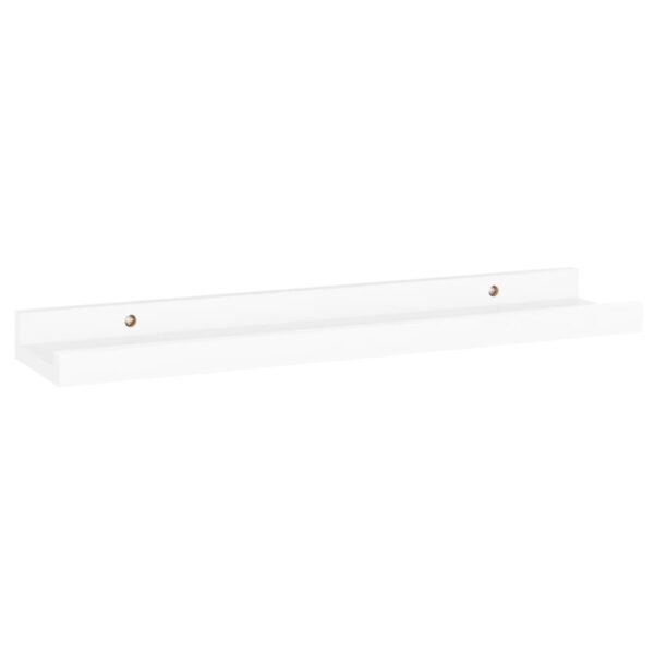 vidaXL Wall Shelves 4 pcs White 15.7"x3.5"x1.2" - Image 4