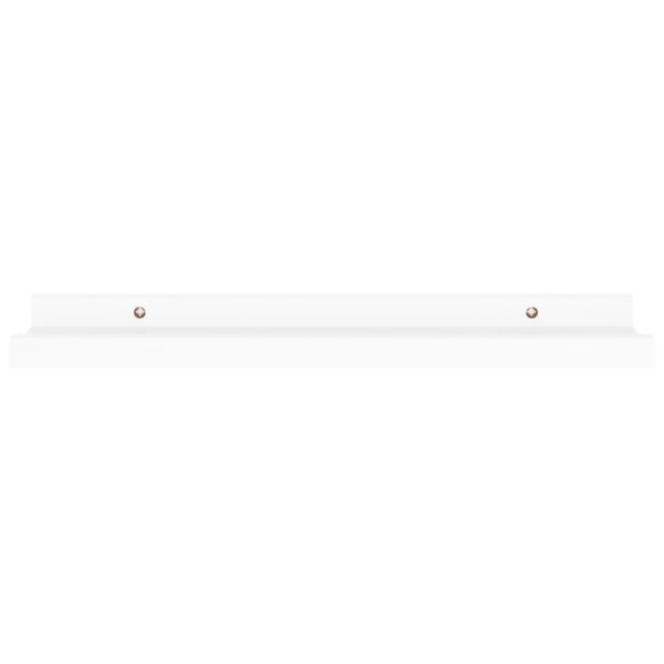 vidaXL Wall Shelves 4 pcs White 15.7"x3.5"x1.2" - Image 5