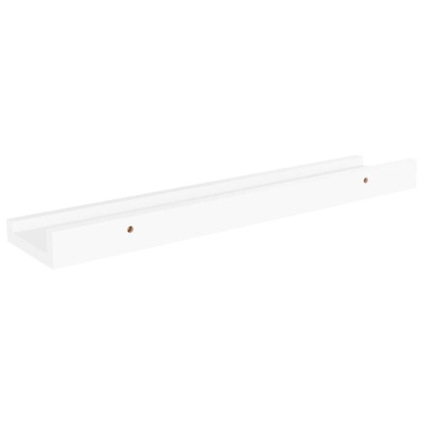 vidaXL Wall Shelves 4 pcs White 15.7"x3.5"x1.2" - Image 6