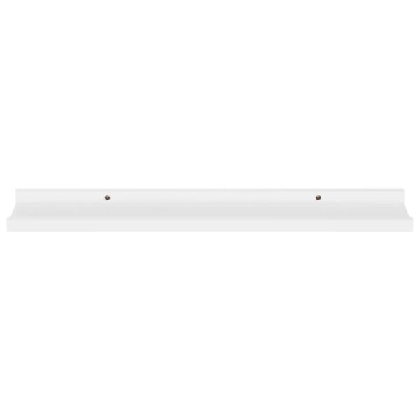 vidaXL Wall Shelves 4 pcs White 23.6"x3.5"x1.2" - Image 4