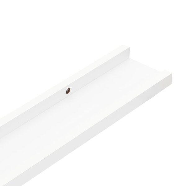 vidaXL Wall Shelves 4 pcs White 23.6"x3.5"x1.2" - Image 7