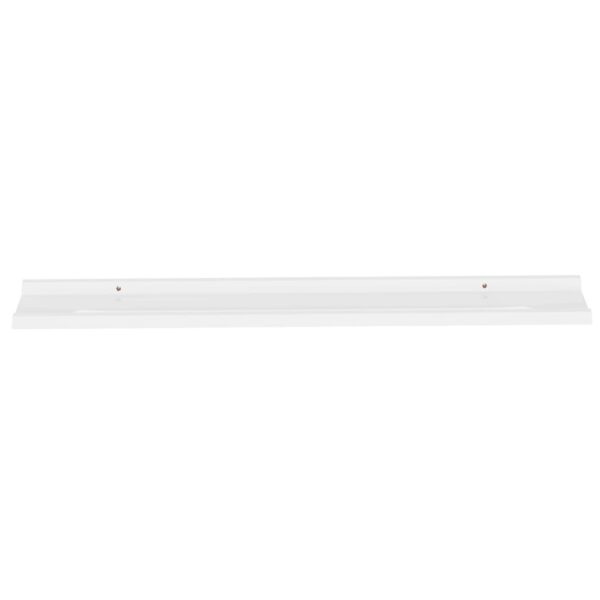 vidaXL Wall Shelves 4 pcs White 39.4"x3.5"x1.2" - Image 5