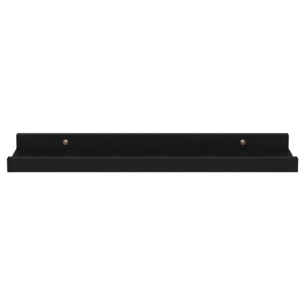 vidaXL Wall Shelves 4 pcs Black 15.7"x3.5"x1.2" - Image 6