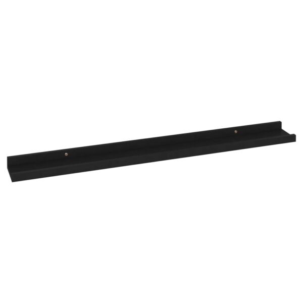 vidaXL Wall Shelves 4 pcs Black 31.5"x3.5"x1.2" - Image 5