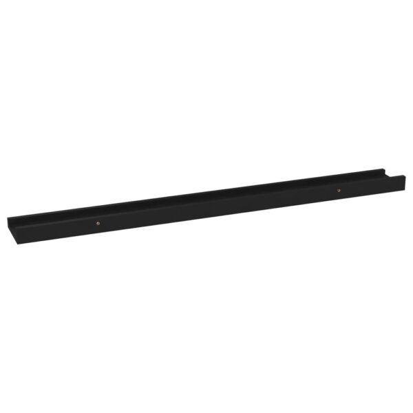 vidaXL Wall Shelves 4 pcs Black 31.5"x3.5"x1.2" - Image 6