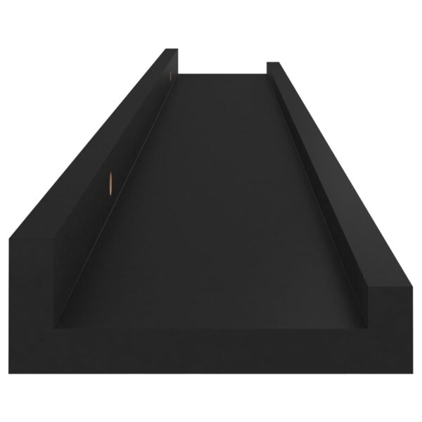 vidaXL Wall Shelves 4 pcs Black 31.5"x3.5"x1.2" - Image 8