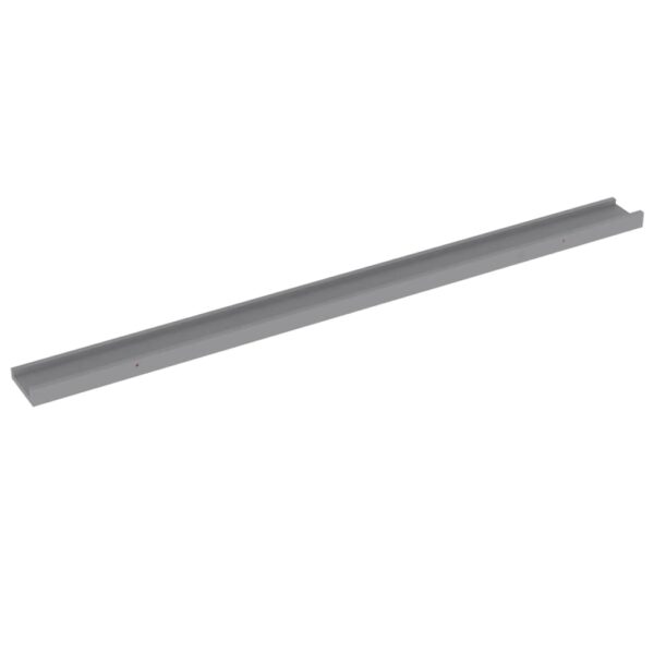 vidaXL Wall Shelves 2 pcs Gray 45.3"x3.5"x1.2" - Image 4