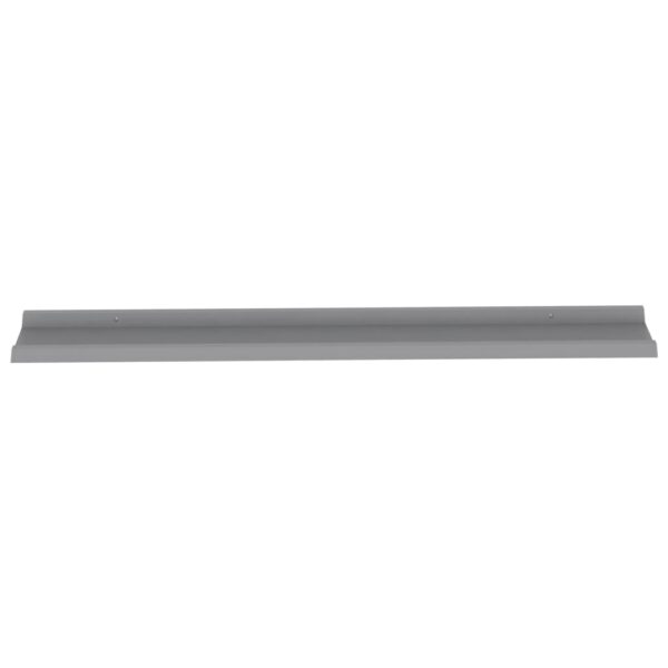 vidaXL Wall Shelves 2 pcs Gray 45.3"x3.5"x1.2" - Image 6