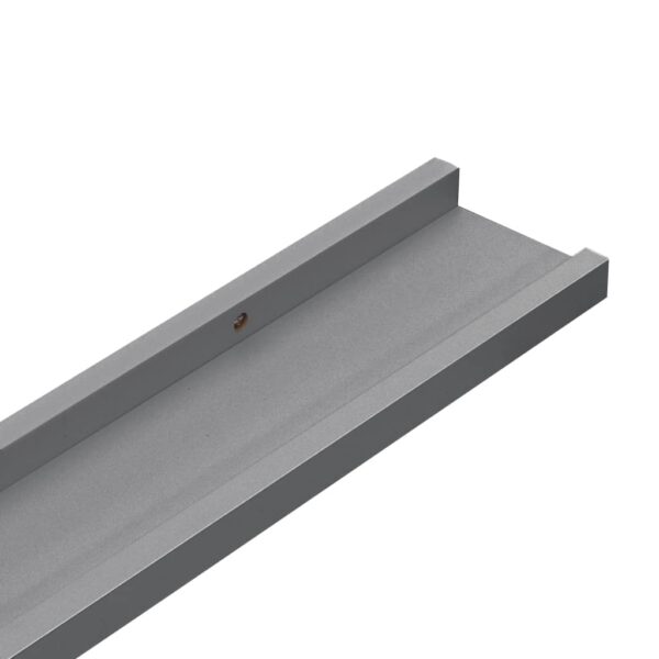 vidaXL Wall Shelves 4 pcs Gray 23.6"x3.5"x1.2" - Image 8