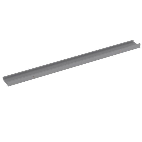 vidaXL Wall Shelves 4 pcs Gray 39.4"x3.5"x1.2" - Image 4