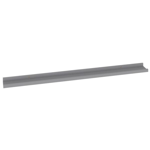 vidaXL Wall Shelves 4 pcs Gray 39.4"x3.5"x1.2" - Image 5