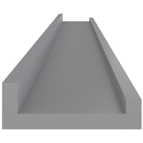 vidaXL Wall Shelves 4 pcs Gray 39.4"x3.5"x1.2" - Image 7