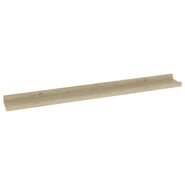 vidaXL Wall Shelves 4 pcs Sonoma Oak 31.5"x3.5"x1.2" - Image 5