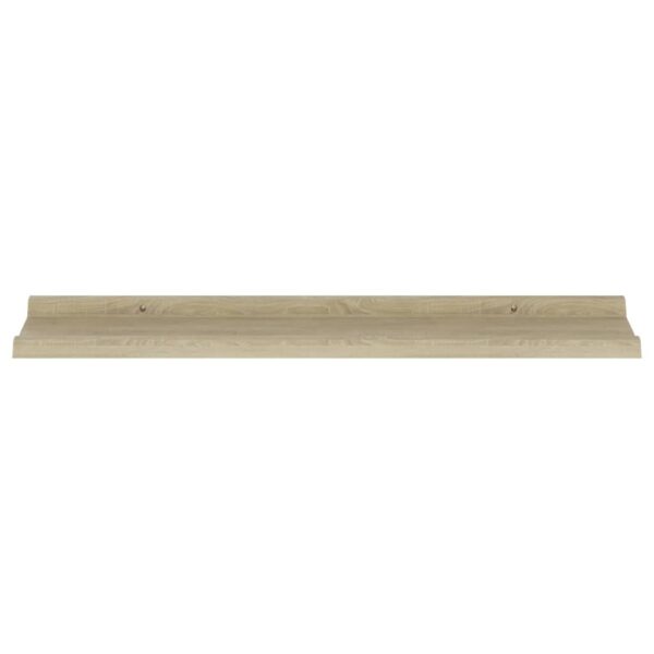 vidaXL Wall Shelves 4 pcs Sonoma Oak 31.5"x3.5"x1.2" - Image 6