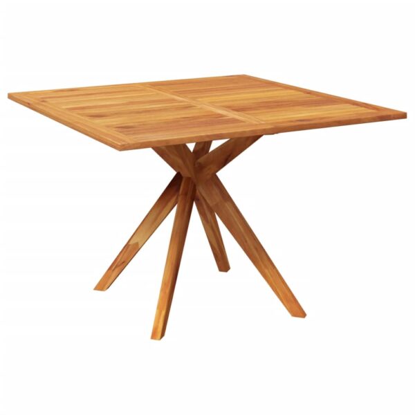 vidaXL Patio Table 43.3"x43.3"x29.5" Solid Wood Acacia - Image 2